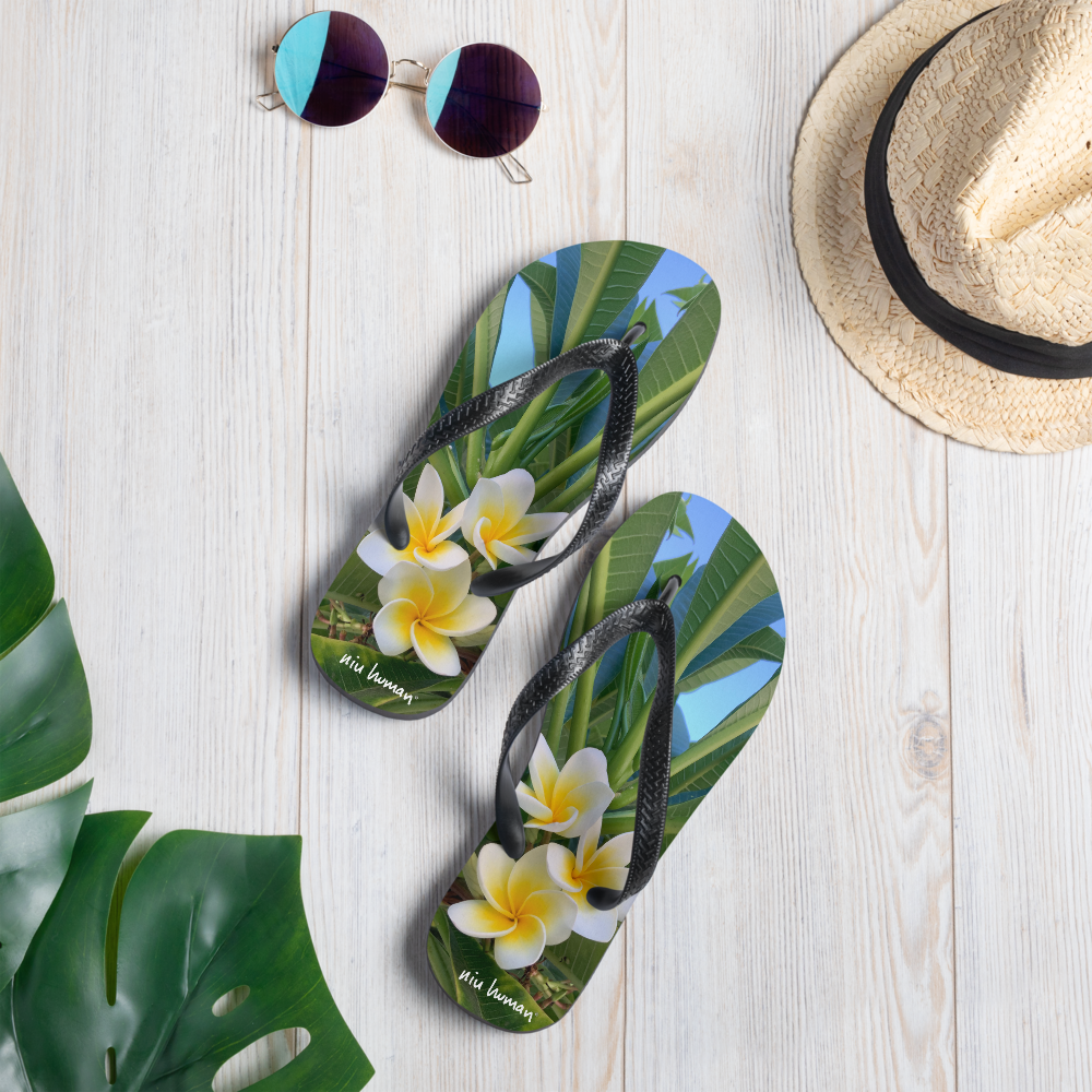 Plumeria Flip-Flops